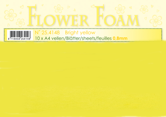 Leane - Flower Foam - Bright Yellow