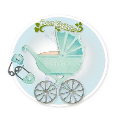 Lea'Bilities - Cut and Embossing dies - Baby Carrige