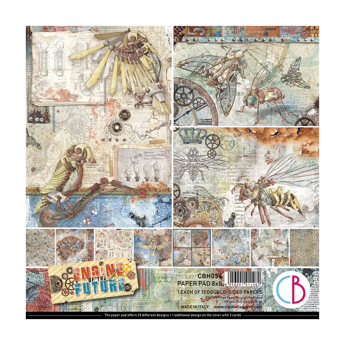 Ciao Bella - Engine of the Future - Paper Pad  - 8 x 8"