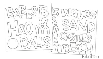BoBunny - Life's a Beach Chipboard