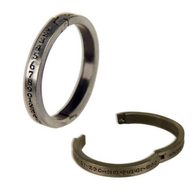 7 gypsies: Binding rings antique silver numbers