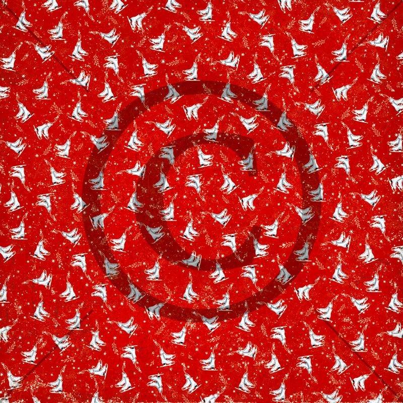 Papirdesign - Mens vi venter - Skøytebane    12 x 12"