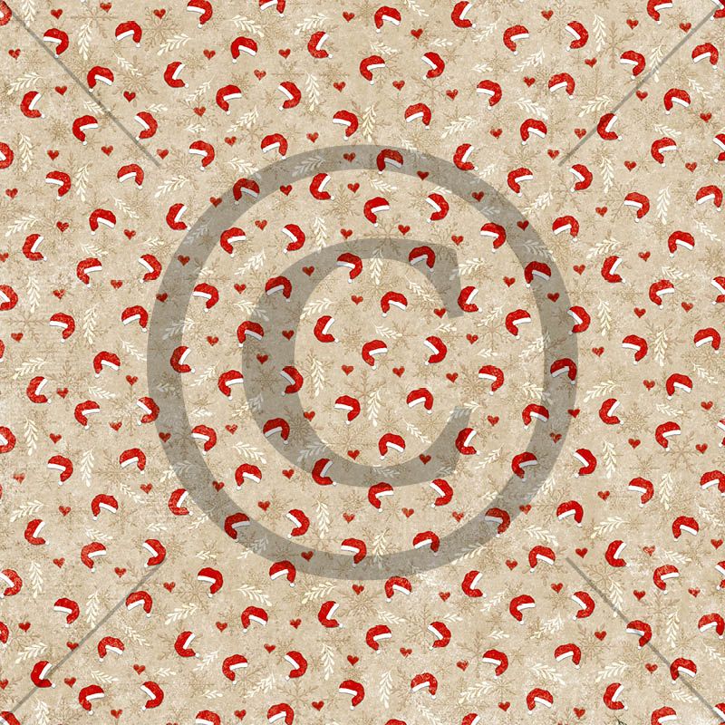 Papirdesign - Mens vi venter - Nisselue   12 x 12"