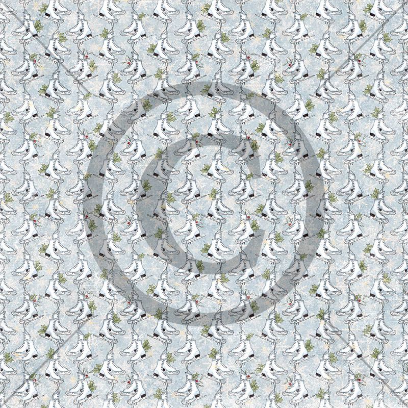 Papirdesign - Mens vi venter - Danseskøyter  12 x 12"