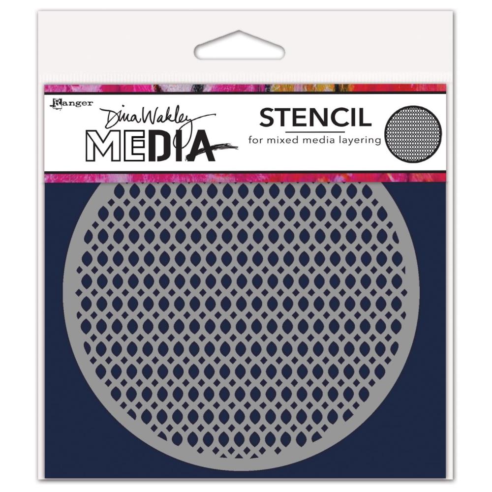 Dina Wakley Media - Stencil - Coaster 3