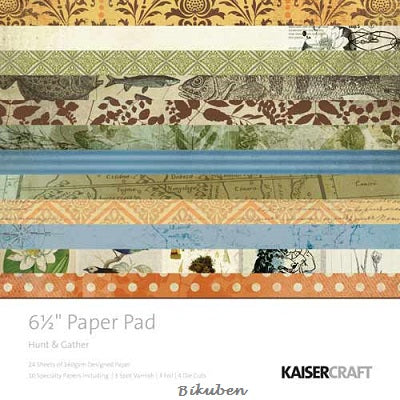 Kaisercraft: Hunt & Gather Paper Pad - 6 1/2 x 6 1/2"