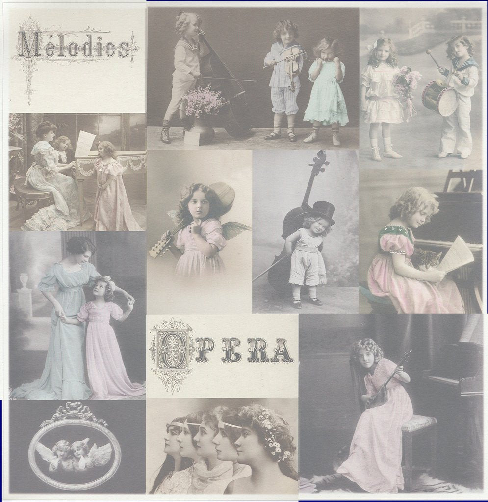 Sagen Vintage Design: MELODIES      12 x 12"