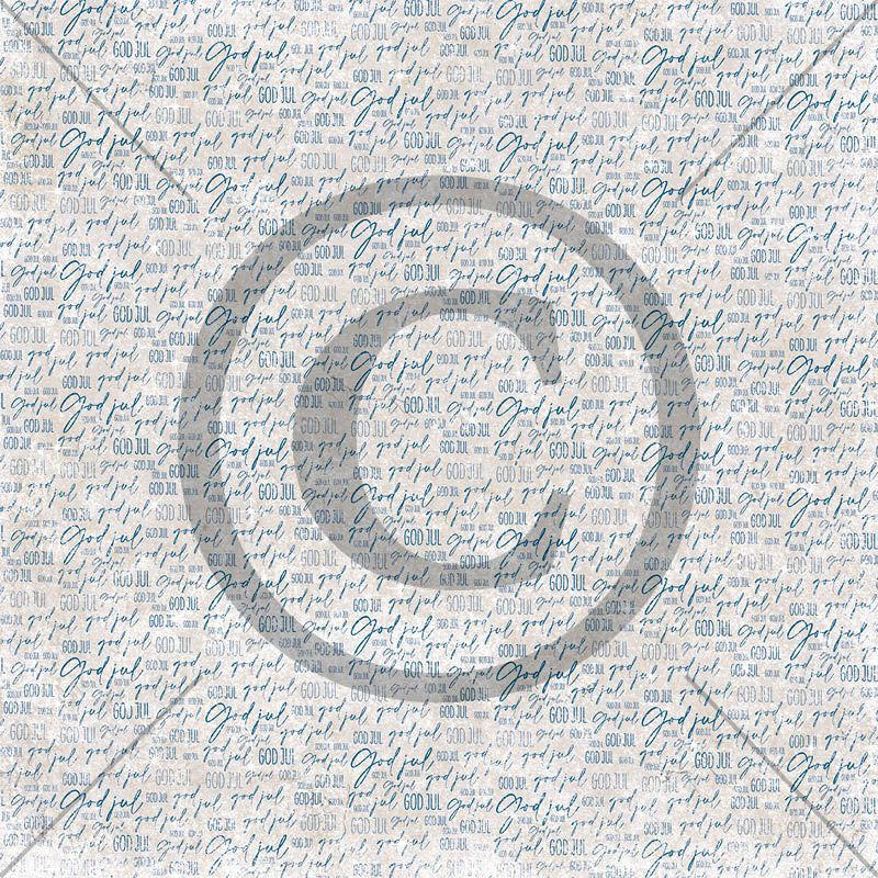 Papirdesign - Mens vi venter - God jul i stua 12 x 12"