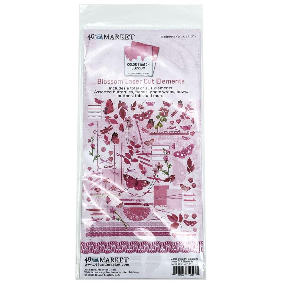 49 and Market - Color Swatch - Blossom - Elements Laser Cut Outs