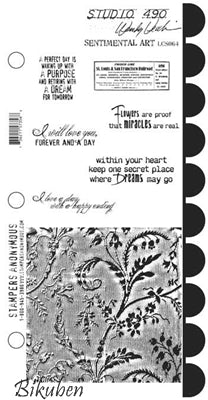 Studio 490 - Wendy Vecchi - Sentimental Art - Rubberstamp Set