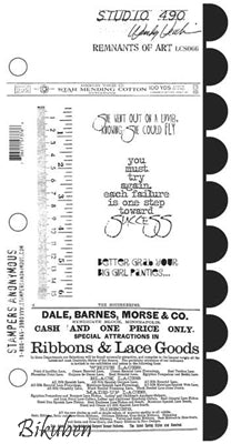 Studio 490 - Wendy Vecchi - Remnats of Art - Rubberstamps Set