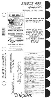 Studio 490 - Wendy Vecchi - Believe in Art - Rubberstamp set