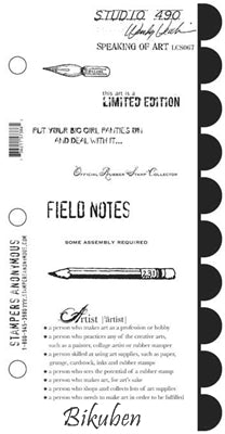 Studio 490 - Wendy Vecchi - Speaking of Art - Rubberstamp set