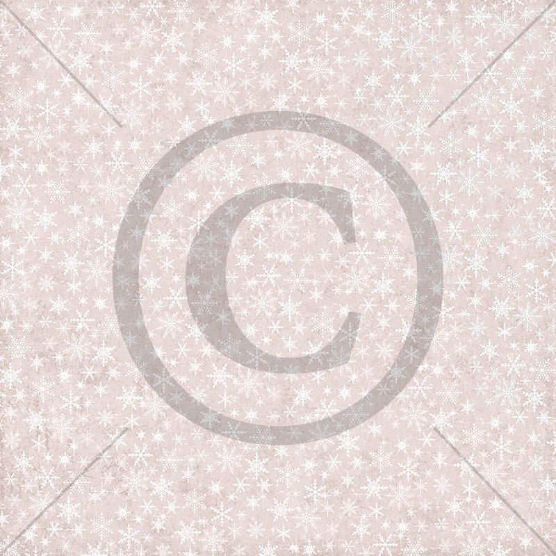 Papirdesign - Mens vi venter - Søte snøfnugg   12 x 12"