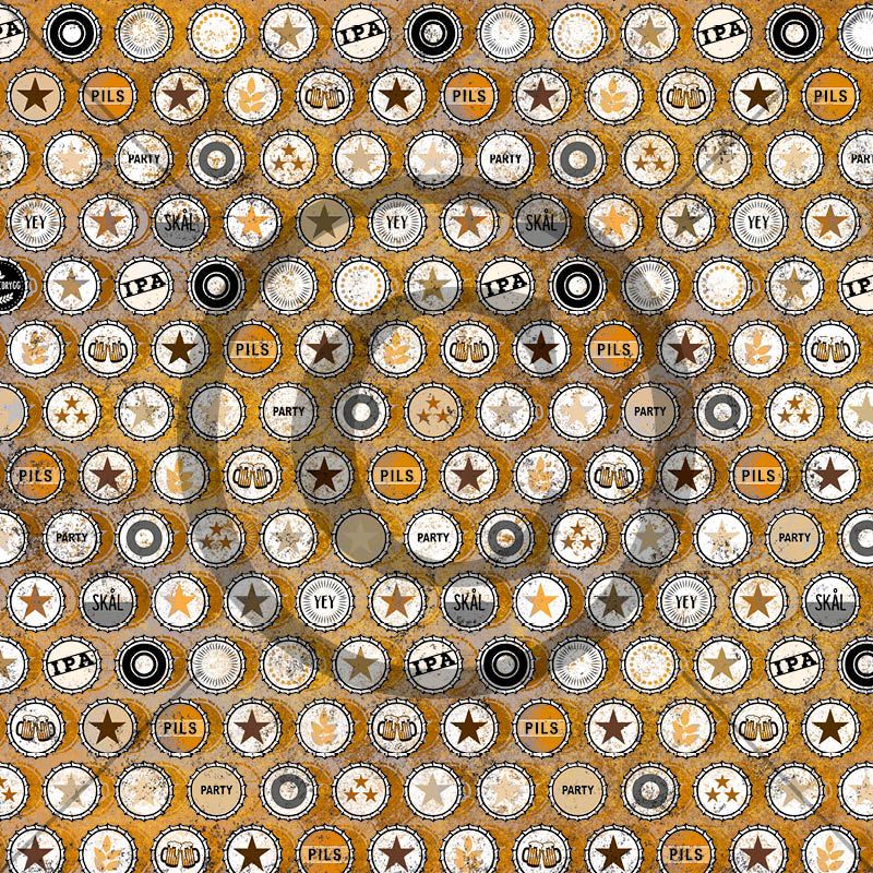 Papirdesign - Mens vi venter  2 - Kork  -12x12"