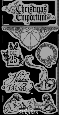 Hampton Art & Graphic45 - Christmas Emporium 1 stamps