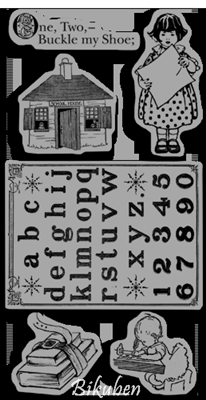 Hampton Art & Graphic45 - An ABC Primer 3 stamps