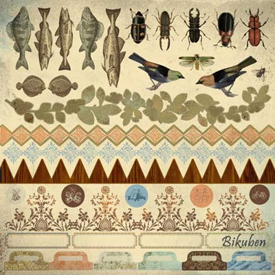 Kaisercraft - Hunt & Gather Collection - Sticker Sheet 12x12"