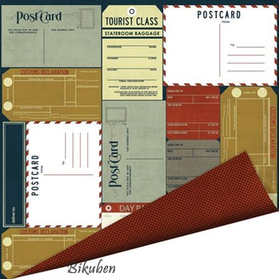 Imaginisce - Bon Voyage - Stateroom Baggage 12x12"