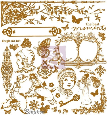 Prima - Flocked Rub-ons - Romantique