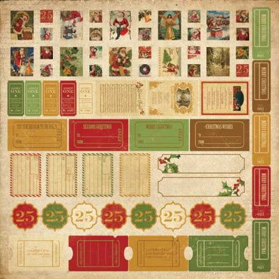 KaiserCraft - December 25th - Sticker Sheet 12x12"