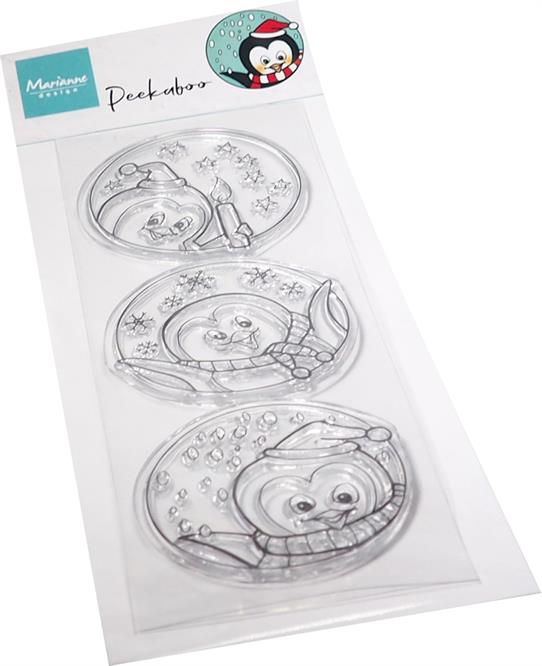 Marianne Design - Clear stamps - Peekaboo - Penguins