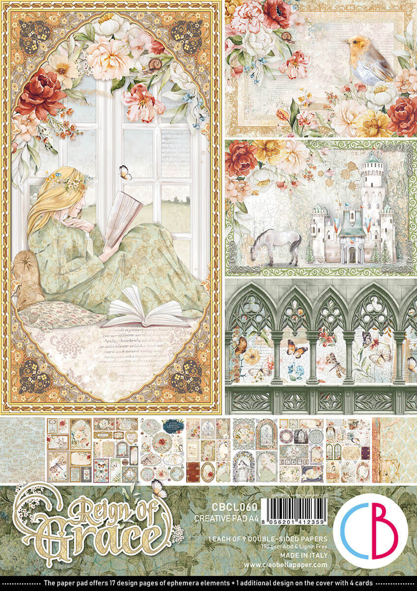 Ciao Bella - Reign of Grace - Paper Pack   (9 ark) A4