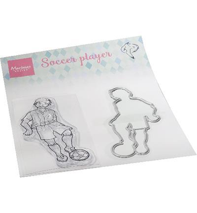 Marianne Design - Clear Stamp & Die - Hetty's - Soccer Player