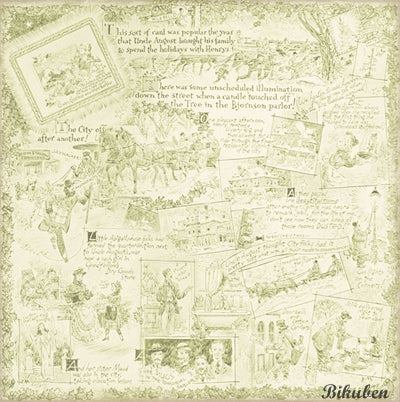 Melissa Frances - Deck the Halls - Holiday with Henry 12x12"