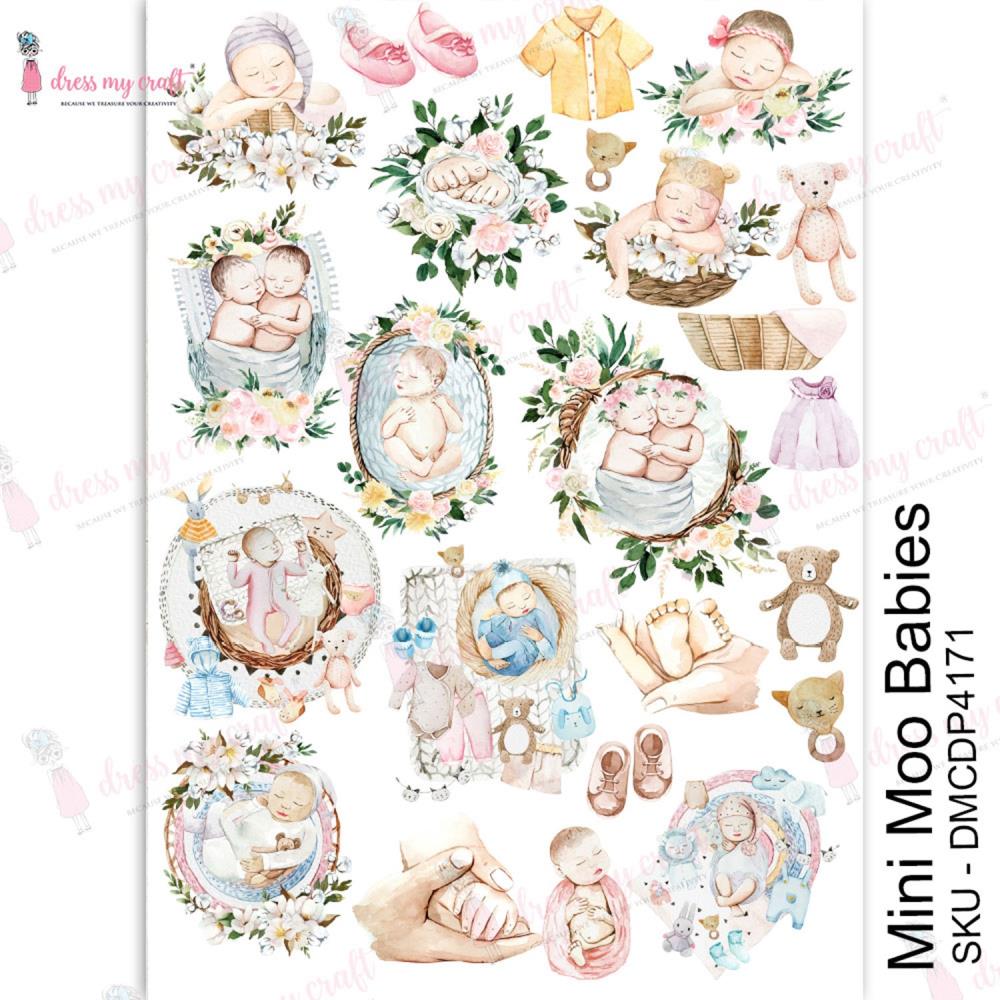 Dress my craft - Transfer Me Sheet -  A4 - Moo Babies