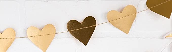 My Minds Eye - Basic Gold Heart Banner