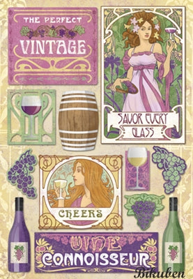 Karen Foster - The Perfect Vintage - Cardstock stickers