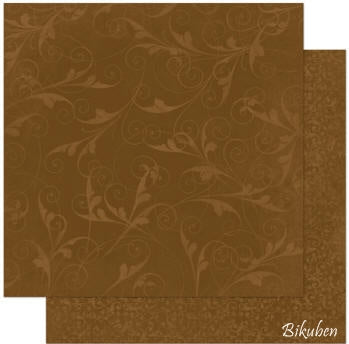 BoBunny - DoubleDot - Chocolate Flourish 12x12"