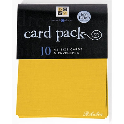 DCWV: Card & Envelopes - A2 Cards Yellow