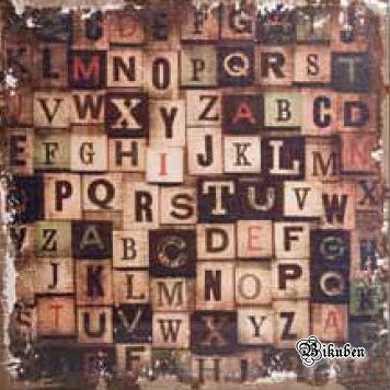 Tim Holtz: Burlap Panel-ALPHABETICAL