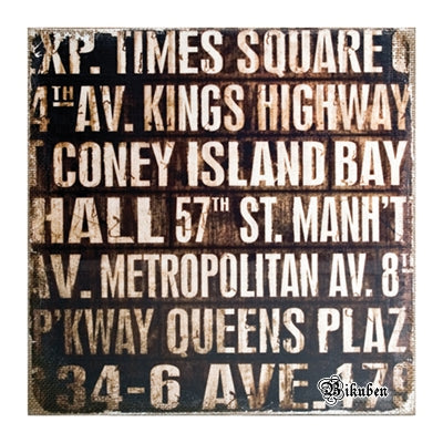 Tim Holtz: Burlap Panel-SUBWAY