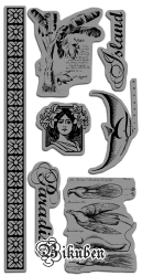 Graphic45 & Hampton ART - Tropical Travelogue Stamps no.3