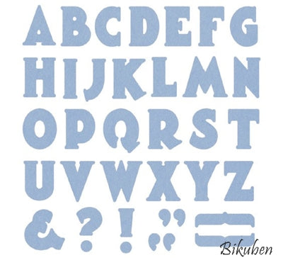 Lifestyle Crafts - Cutting Dies - Manhattan Alfabet 4x4"