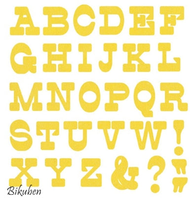 Lifestyle Crafts - Cutting Dies - Lemon Drop Alfabet 4x4"