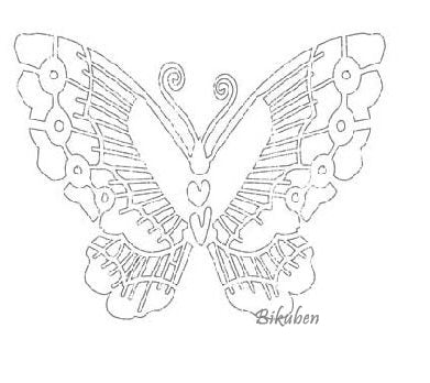 Heidi Swapp: Overlay Extras - Butterfly White  12 x 12"