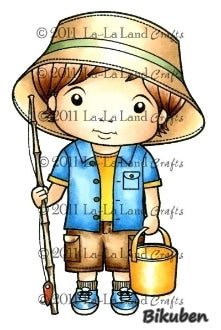 La-La Land Crafts - Fisherman Luka - Red Rubberstamp