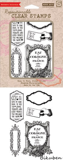 Hero Arts & Basic Grey - Kissing Booth - Make You Happy - Cling Stamps