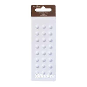 Pebbles: Candy Dots - WHITE