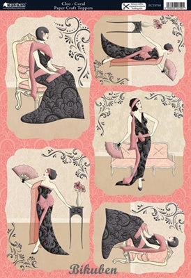 Kanban - Cleo - Coral  Diecut paper