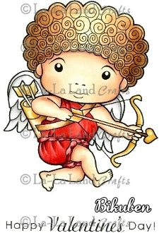La La Land Crafts - Cupid Luka - Red Rubberstamp