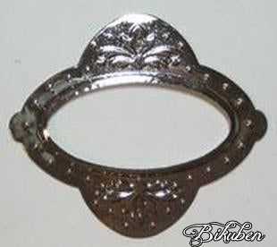 Kort & Godt - Oval Ramme Sølv - Fancy