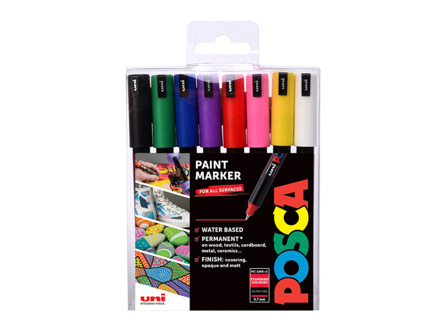 Uni Posca - PC 1MR - Standard Set - Ultra Fine 0,7 mm