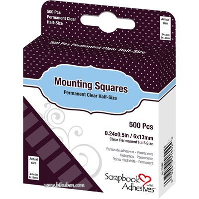 Scrapbook Adhesives - Mounting Squares - clear - Permanent 500stk