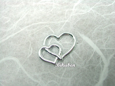 Dobbelthjerte i sølv