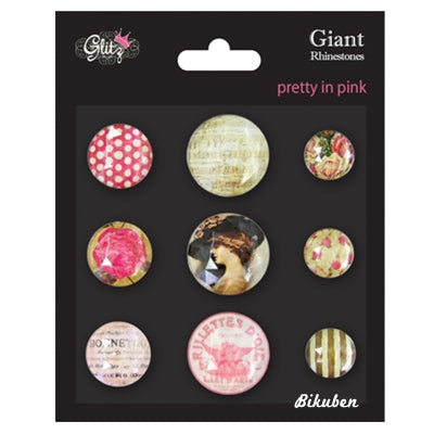 Glitz Design - Pretty in Pink - Giant Rhinestones